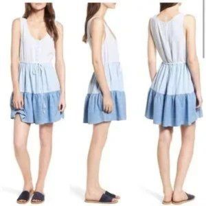 NWT Rails Naomi Ombre Denim Mini Dress, Bohemian Style Dress. size Small